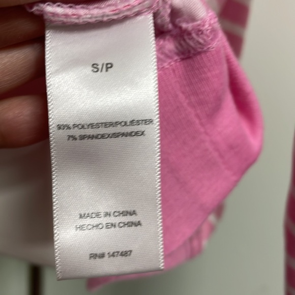 Draper James Pink & White Stripe PJ Shirt - Picture 3 of 5